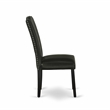 ESEN3-BCH-69- Kitchen Table and 2 Stylish Back Parson Chairs - Black Finish