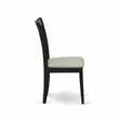 ESCL3-BCH-C - Dining Table and 2 Double X Back Dining Chairs - Black Finish