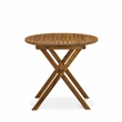 MNBS3CWNA - Folding Patio Table and 2 Outdoor Chairs - Natural Oil Finish