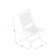 MNCM3CWNA - Dining Table and 2 Foldable Side Chairs - Natural Oil Finish