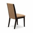 East West Furniture Dining Table and 10 Light Sable Chair in Antique Walnut