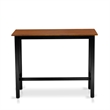 East West Furniture Dining Table 2 Wood Stools with a Bench in Black/Cherry