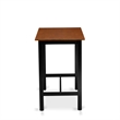 East West Furniture Dining Table 2 Wood Stools with a Bench in Black/Cherry