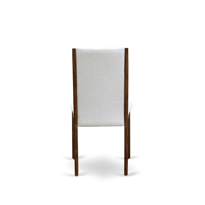 East West Furniture 5-Piece Dinette Set in Antique Walnut/Gray