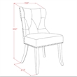 East West Furniture 5-Piece Dining Table Set in Mahogany/Light Gray