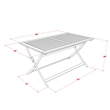 East West Furniture 5-Piece Patio Dining Set in Natural Oil