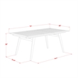 East West Furniture 7-Piece Patio Dining Set in Natural Oil
