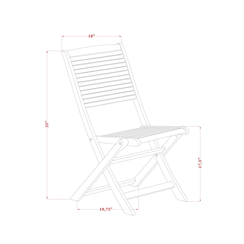 East West Furniture 7-Piece Patio Dining Set in Natural Oil
