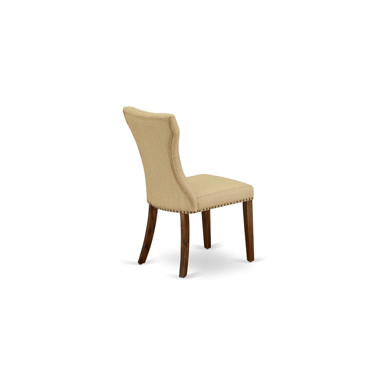 East West Furniture 3-Piece Dining Set in Antique Walnut/Brown