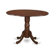 East West Furniture 5-Piece Kitchen Table Set in Mahogany/Light Beige