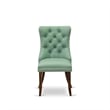 East West Furniture 3-Piece Dinette Set in Willow Green/Antique Walnut