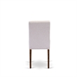 East West Furniture 5-Piece Modern Dining Table Set in Antique Walnut/Mist Beige