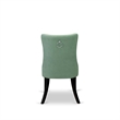 East West Furniture 5-Piece Dining Set in Black/Willow Green