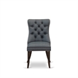 East West Furniture 9-Piece Dinette Set in Distressed Jacobean/Platinum Gray