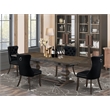East West Furniture 5-Piece Dining Set in Distressed Jacobean/Black
