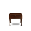 East West Furniture 5-Piece Kitchen Set in Mahogany/Platinum Gray
