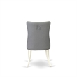 East West Furniture 5-Piece Dining Set in Linen White/Light Gray