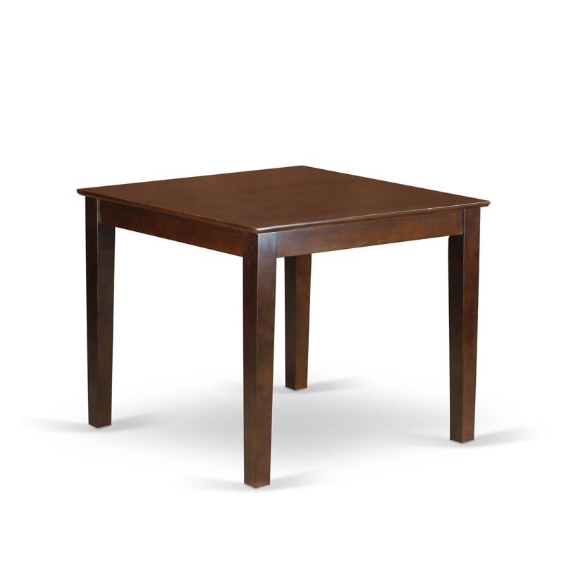 East West Furniture 5-Piece Kitchen Table Set in Mahogany/ Light Beige