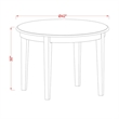 East West Furniture 5-Piece Kitchen Table Set in Linen White/Light Beige
