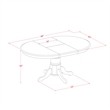 East West Furniture 5-Piece Dinette Set in Linen White/Platinum Gray