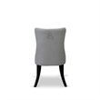 East West Furniture 7-Piece Dining Table Set in Black/Light Gray