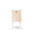 East West Furniture 5-Piece Kitchen Table Set in Linen White/Light Beige