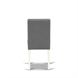 East West Furniture 5-Piece Kitchen Table Set in Linen White/Platinum Gray