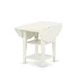 East West Furniture 5-Piece Kitchen Table Set in Linen White/Platinum Gray