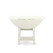 East West Furniture 5-Piece Kitchen Table Set in Linen White/Platinum Gray