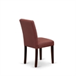 East West Furniture 5-Piece Dining Set in Mahogany/Burgundy
