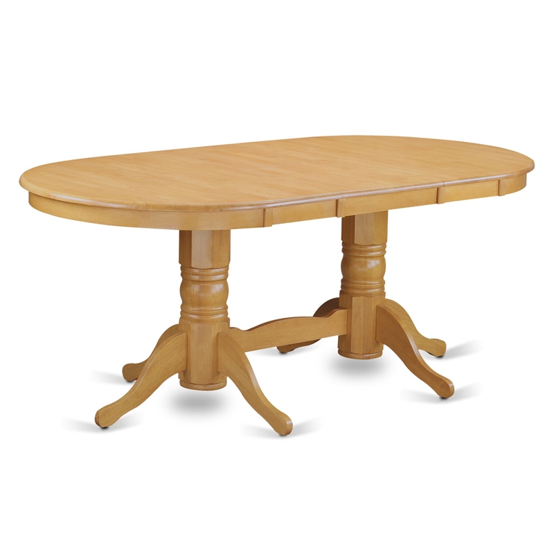 East West Furniture 5-Piece Dining Room Set in Oak/Brown Textured
