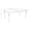 East West Furniture 7-Piece Dinette Set in Linen White/Beige Red