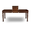 East West Furniture 7-Piece Dinette Set in Mahogany/Dark Gray