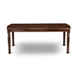 East West Furniture 7-Piece Dinette Set in Mahogany/Dark Gray