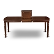 East West Furniture 7-Piece Dining Room Set in Mahogany/Black