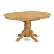 East West Furniture 7-Piece Dinette Set in Oak/Brown Textured
