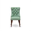East West Furniture 9-Piece Dining Set in Mahogany/Willow Green