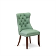 East West Furniture 9-Piece Dining Set in Mahogany/Willow Green