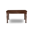East West Furniture 9-Piece Dining Set in Mahogany/Willow Green