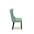 East West Furniture 9-Piece Dining Set in Black/Willow Green