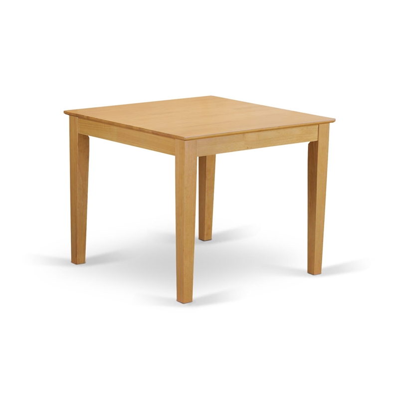 East West Furniture 3-Piece Kitchen Table Set in Oak/Brown Textured