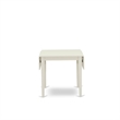 East West Furniture 3-Piece Dining Table Set  in Linen White/Light Beige