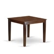 East West Furniture 3-Piece Dining Room Set in Mahogany/Platinum Gray