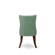 East West Furniture 3-Piece Dinette Set in Mahogany/Willow Green