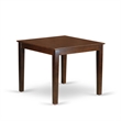 East West Furniture 3-Piece Kitchen Table Set in Mahogany/Navy Blue