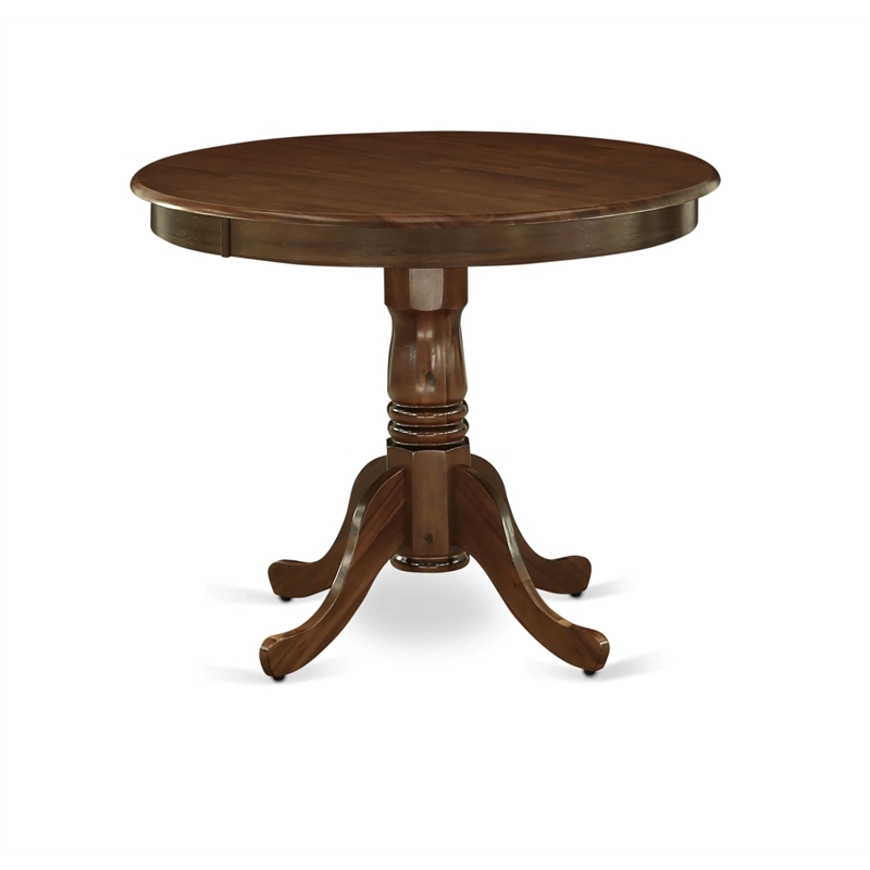East West Furniture Antique 3-Piece Kitchen Dining Set in Walnut Finish