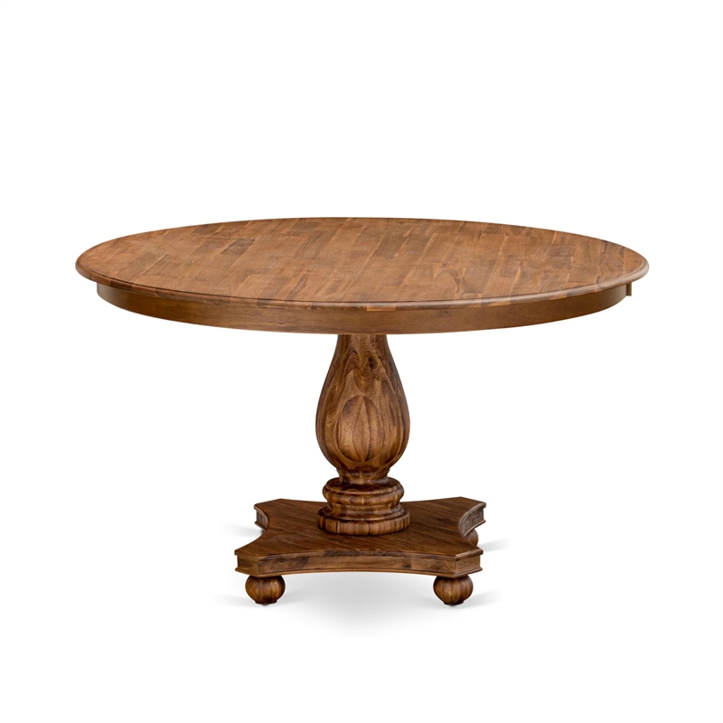 East West Furniture Ferris Modern Kitchen Table in Walnut Finish