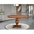 East West Furniture Irving Round Kitchen Table in Walnut Finish