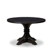 East West Furniture Irving 7-Piece Kitchen Table Set in Black Finish