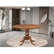 East West Furniture Irving Dining Table in Walnut Finish